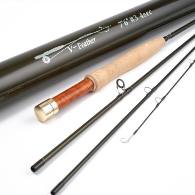 Crystal Black V-Feather Fly Rod